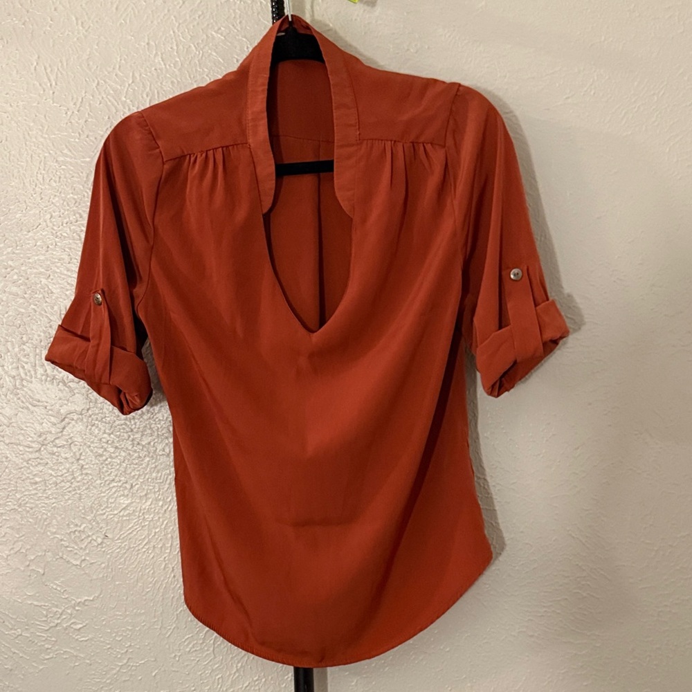 Ezra Rust Orange Blouse